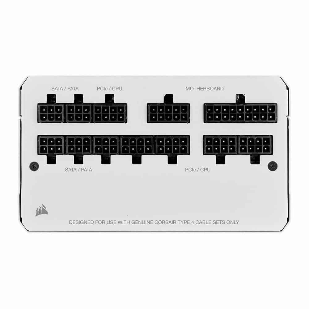 (image for) Corsair 4000D Airflow White Chassis + Corsair RM750 White PSU Bundle